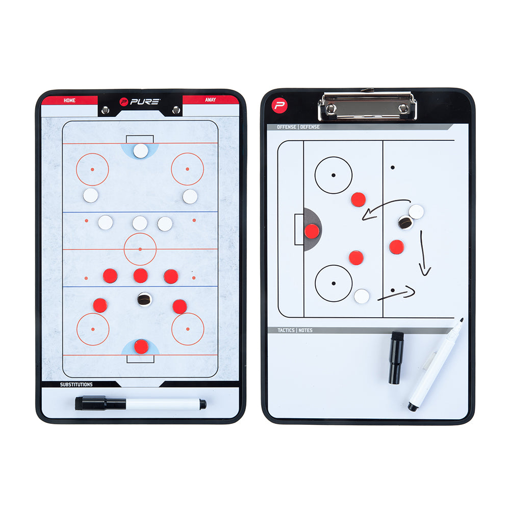 Taktiktavla Hockey – Magnetisk Dubbelsidig Whiteboard 35x22 cm