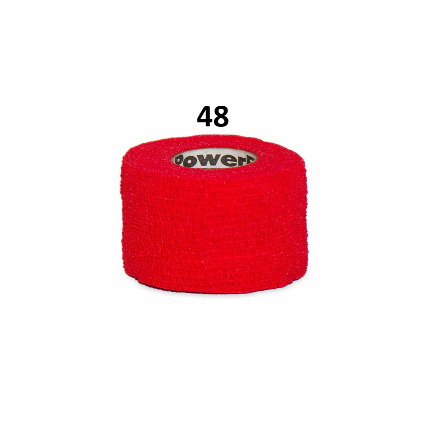 Powerflex Grepptejp Hockey 38 mm – Elastisk tejp i flera färger - Kartong